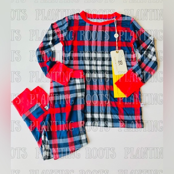 NWT Bums & Roses Bamboo 2pc set size 3T - Picture 2 of 3